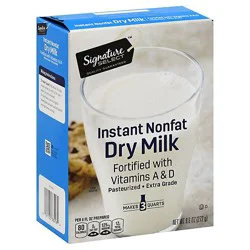 Signature Select Dry Milk Instant Nonfat With Vitamins A & D - 9.6 Oz