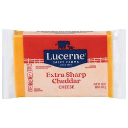 Lucerne Cheese Natural Extra Sharp Cheddar - 16 Oz