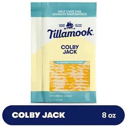 Tillamook Farmstyle Colby Jack Slices Cheese 9 Count - 8 Oz