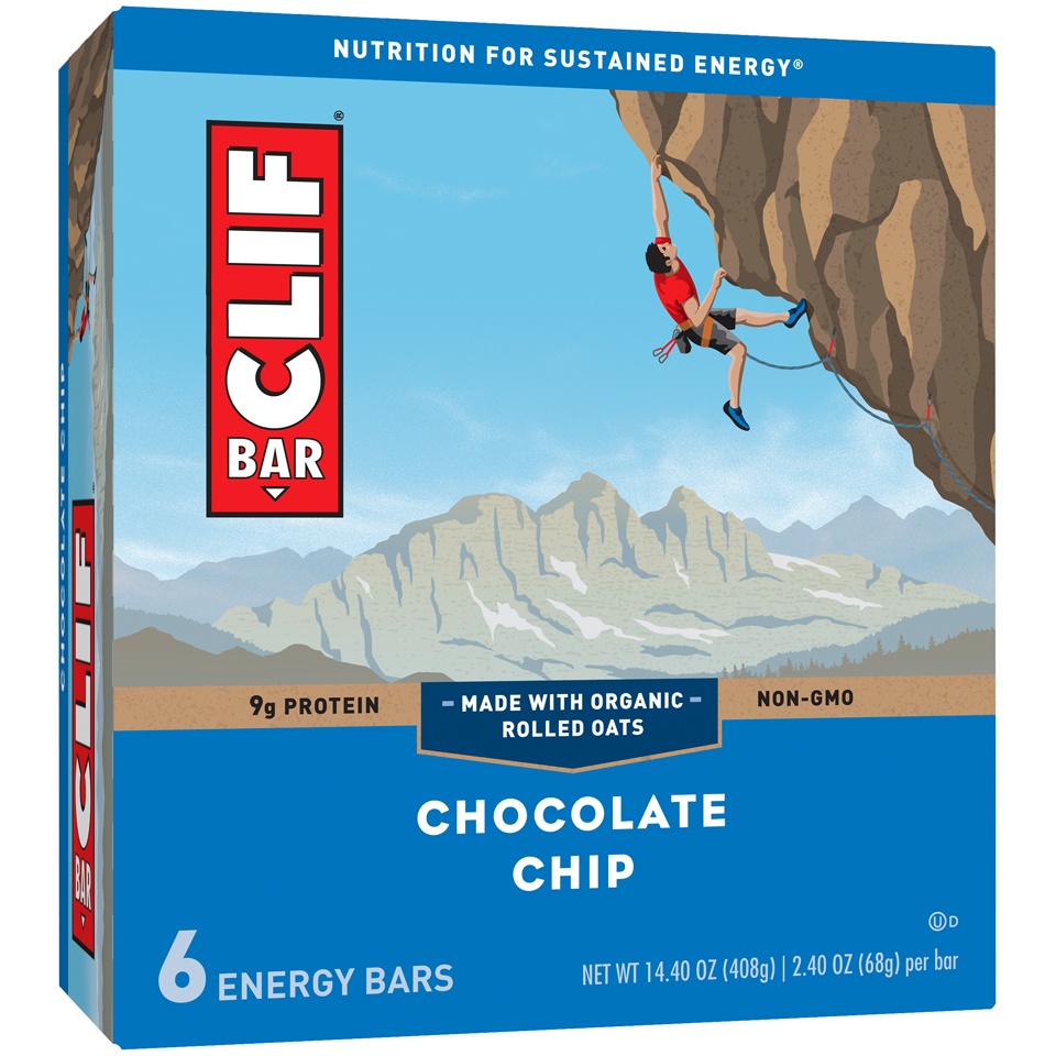 slide 11 of 15, CLIF Chocolate Chip Bars, 6 ct; 2.4 oz