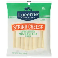 Lucerne Cheese String Mozzarella Low Moisture Part Skim - 16-1 Oz
