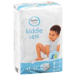Signature Select/care Kiddie Ups Refastenable Girl Training Pants 4t 5t - 19 Count