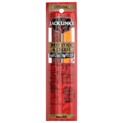Jack Links Meat Sticks Beef & Cheese All American - 1.2 Oz