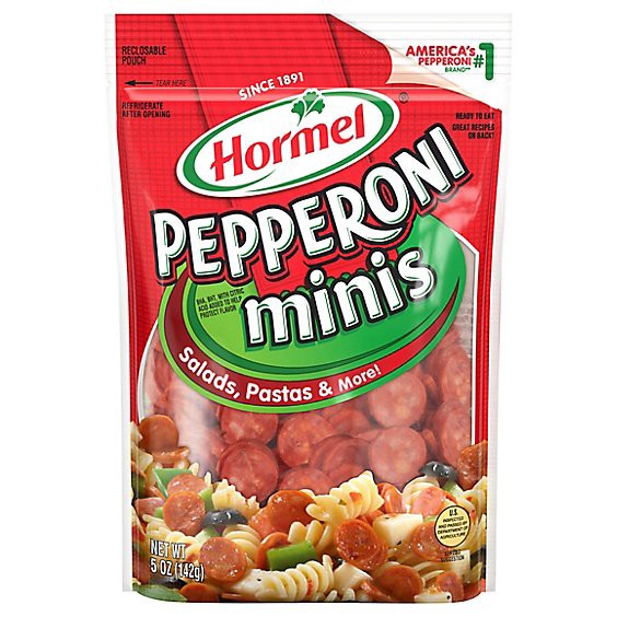 slide 1 of 1, Hormel Pepperoni Minis - 5 Oz, 5 oz