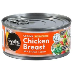 Signature Select Chicken Breast Chunk With Rib Meat In Water - 9.75 Oz