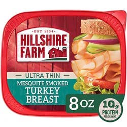 Hillshire Farm Ultra Thin Sliced Lunchmeat Mesquite Smoked Turkey Breast - 9 Oz