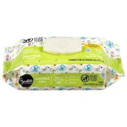 Signature Select/care Wipes Scented - 72 Count
