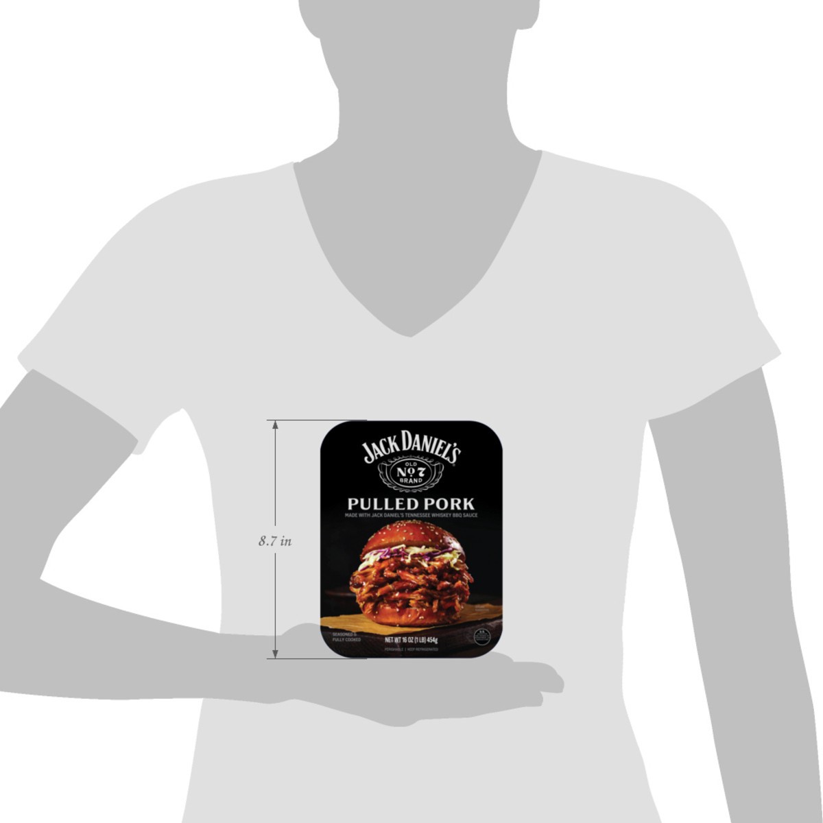 slide 7 of 8, Jack Daniels Pulled Pork Seasoned And Cooked - 16 Oz, 16 oz