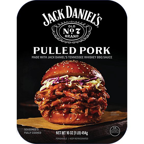 slide 1 of 1, Jack Daniels Pulled Pork Seasoned And Cooked - 16 Oz, 16 oz