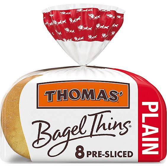 slide 1 of 14, Thomas' Plain Bagel Thins - 13 Oz, 13 oz