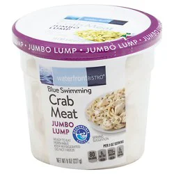 Waterfront Bistro Crab Meat Jumbo Lump Wild Caught Ready To Eat - 8 Oz