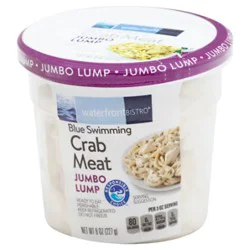 Waterfront Bistro Crab Meat Jumbo Lump Wild Caught Ready To Eat - 8 Oz
