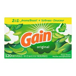 Gain Original Fabric Softener Dryer Sheets - 120 Count