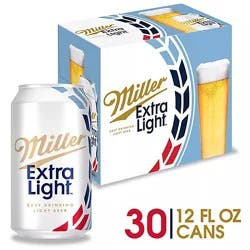 Miller Light Beer Lager 2.8% Abv Cans - 30-12 Fl. Oz.