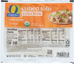 O Organics Tofu Extra Firm Cubed - 8 Oz