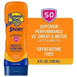 Banana Boat Ultra Sport Performance Broad Spectrum Spf 50 Sunscreen Lotion - 8 Oz