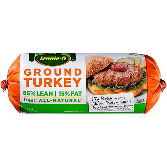 slide 1 of 1, Jennie-O 85% Lean Turkey Ground Chub Fresh - 16 Oz, 16 oz