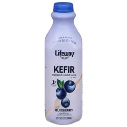 Lifeway Kefir Cultured Milk Smoothie Lowfat Blueberry - 32 Fl. Oz.