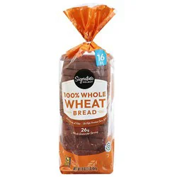 Signature Select Bread 100% Whole Wheat - 16 Oz