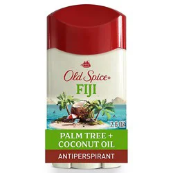 Old Spice Fiji With Palm Tree Invisible Solid Antiperspirant Deodorant For Men - 2.6 Oz