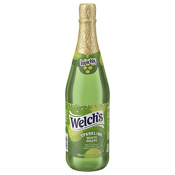slide 1 of 1, Welchs Juice Cocktail Sparkling White Grape - 25.4 Fl. Oz., 25.4 fl oz