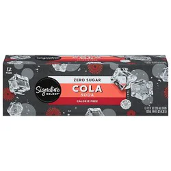 Signature Select Zero Cola Soda - 12-12 Fl. Oz.