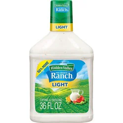 Hidden Valley The Original Ranch Dressing Light Thick & Creamy Family Size - 36 Fl. Oz.