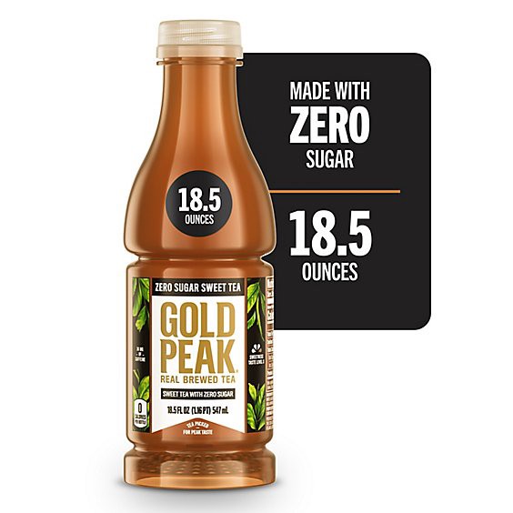 slide 1 of 3, Gold Peak Zero Sugar Sweet Tea - 18.5 Fl. Oz., 18.5 fl oz