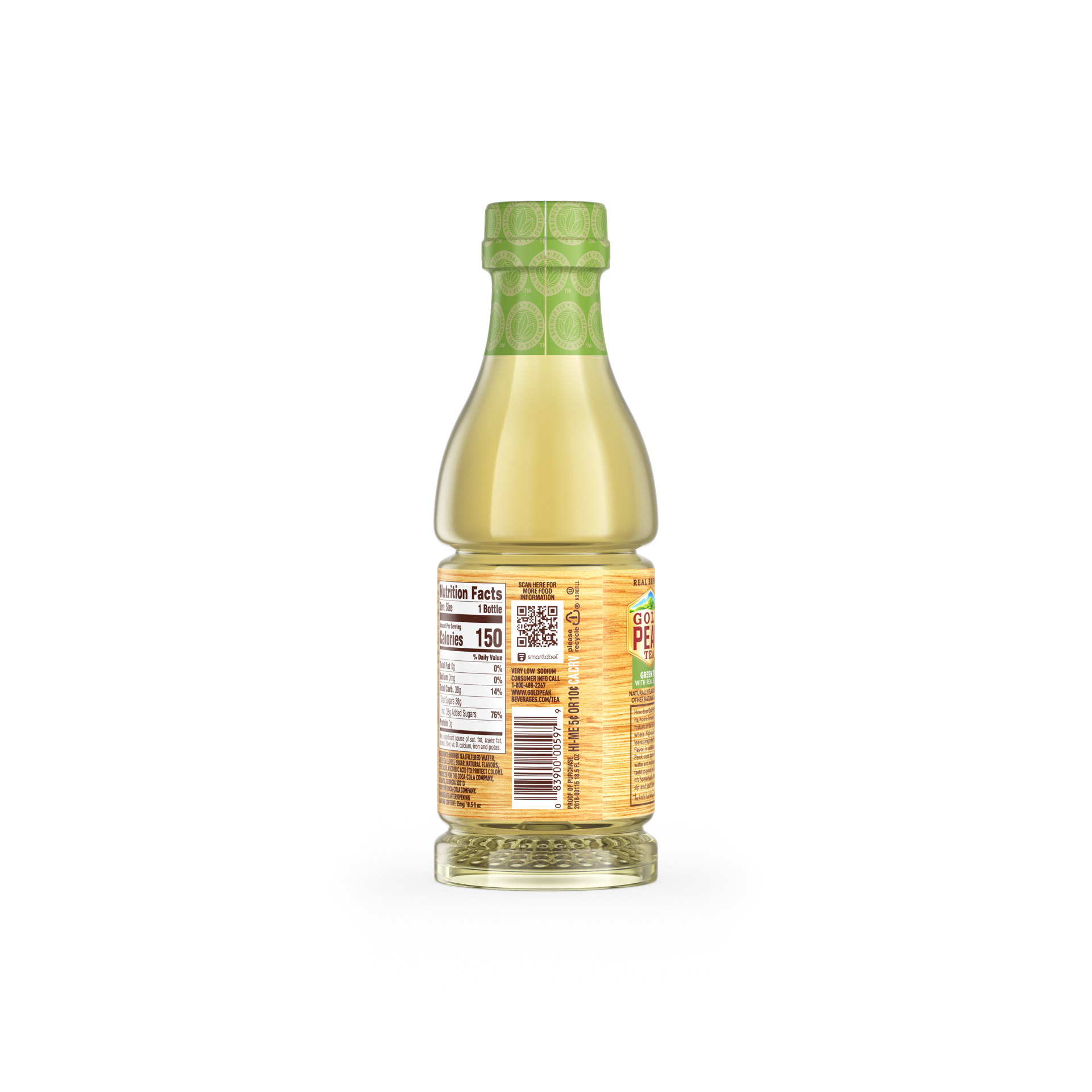 slide 3 of 3, Gold Peak Sweetened Green Tea - 18.5 Fl. Oz., 18.5 fl oz