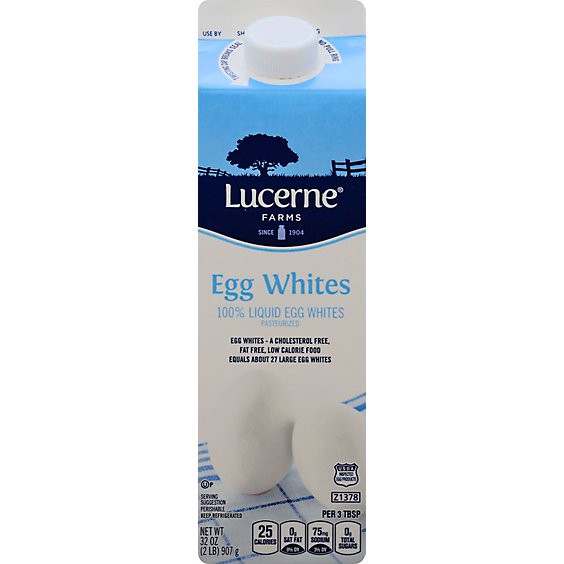 slide 1 of 1, Lucerne Egg Whites - 32 Oz, 32 fl oz