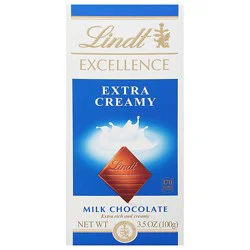 Lindt Excellence Chocolate Bar Milk Chocolate Extra Creamy - 3.5 Oz