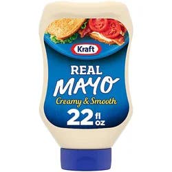 Kraft Real Mayo Creamy & Smooth Mayonnaise Bottle - 22 Fl. Oz.