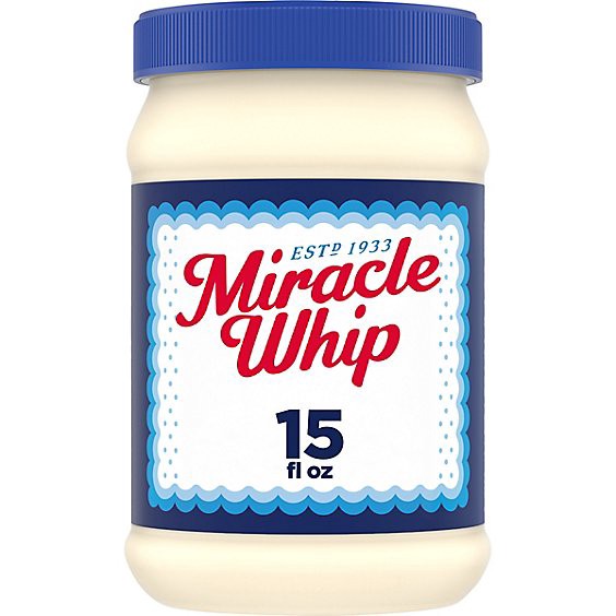 slide 1 of 1, Miracle Whip Mayo Like Dressing Jar - 15 Fl. Oz., 15 fl oz