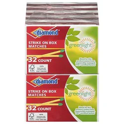 Diamond Matches Strike On Box - 10-32 Count