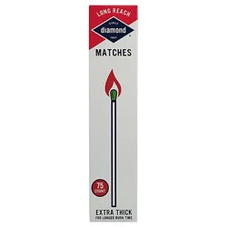 Diamond Greenlight Matches Long Reach Extra Thick - 75 Count