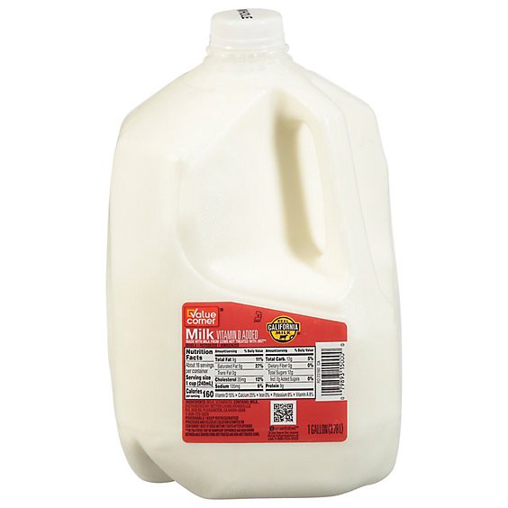 slide 1 of 1, Value Corner Whole Milk - 1 Gallon, 1 gal