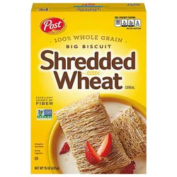 Post Big Biscuit Shredded Wheat Whole Grain Breakfast Cereal - 15 Oz