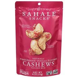 Sahale Snacks Snack Better Cashews Glazed Mix Naturally Pomegranate Vanilla Flavored - 4 Oz