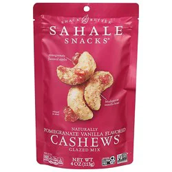 Sahale Snacks Snack Better Cashews Glazed Mix Naturally Pomegranate Vanilla Flavored - 4 Oz