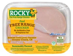 Rocky Boneless Skinless Chicken Breasts - 1.25 Lb