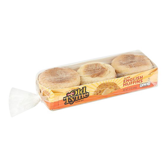 slide 1 of 1, Schmidt Old Tyme Plain English Muffins Soft Bread - 6 Count, 12 oz
