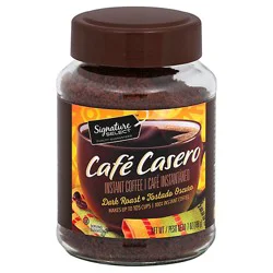 Signature Select Cafe Casero Coffee Instant Dark Roast - 7 Oz