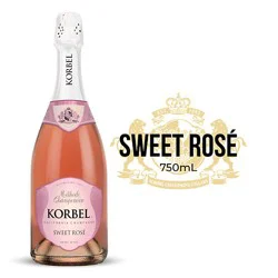 Korbel Sweet Rose California Champagne 24 Proof Bottle - 750 Ml