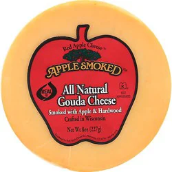 Red Apple Cheese Cheese Gouda Apple Smoked All Natural - 8 Oz