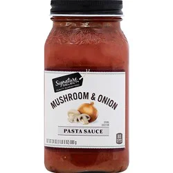 Signature Select Pasta Sauce Mushroom & Onion Jar - 26 Oz