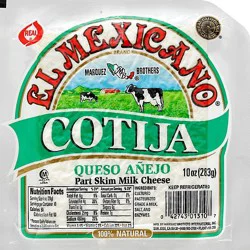 El Mexicano Cotija Queso Cheese - 10 Oz