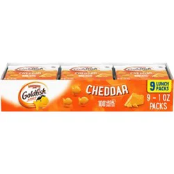 Pepperidge Farms Goldfish Cheddar Cheese Crackers 9 Count - 1 Oz