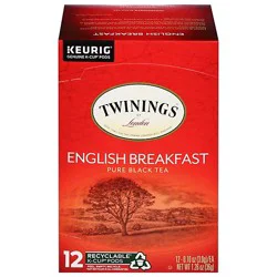 Twinings Of London Black Tea K-Cup Pods English Breakfast - 12-0.11 Oz