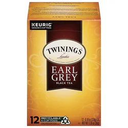 Twinings Of London Black Tea K-Cup Pods Earl Grey - 12-0.11 Oz