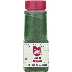 Cake Mate Decorating Decors Sugar Crystals Green - 2.25 Oz